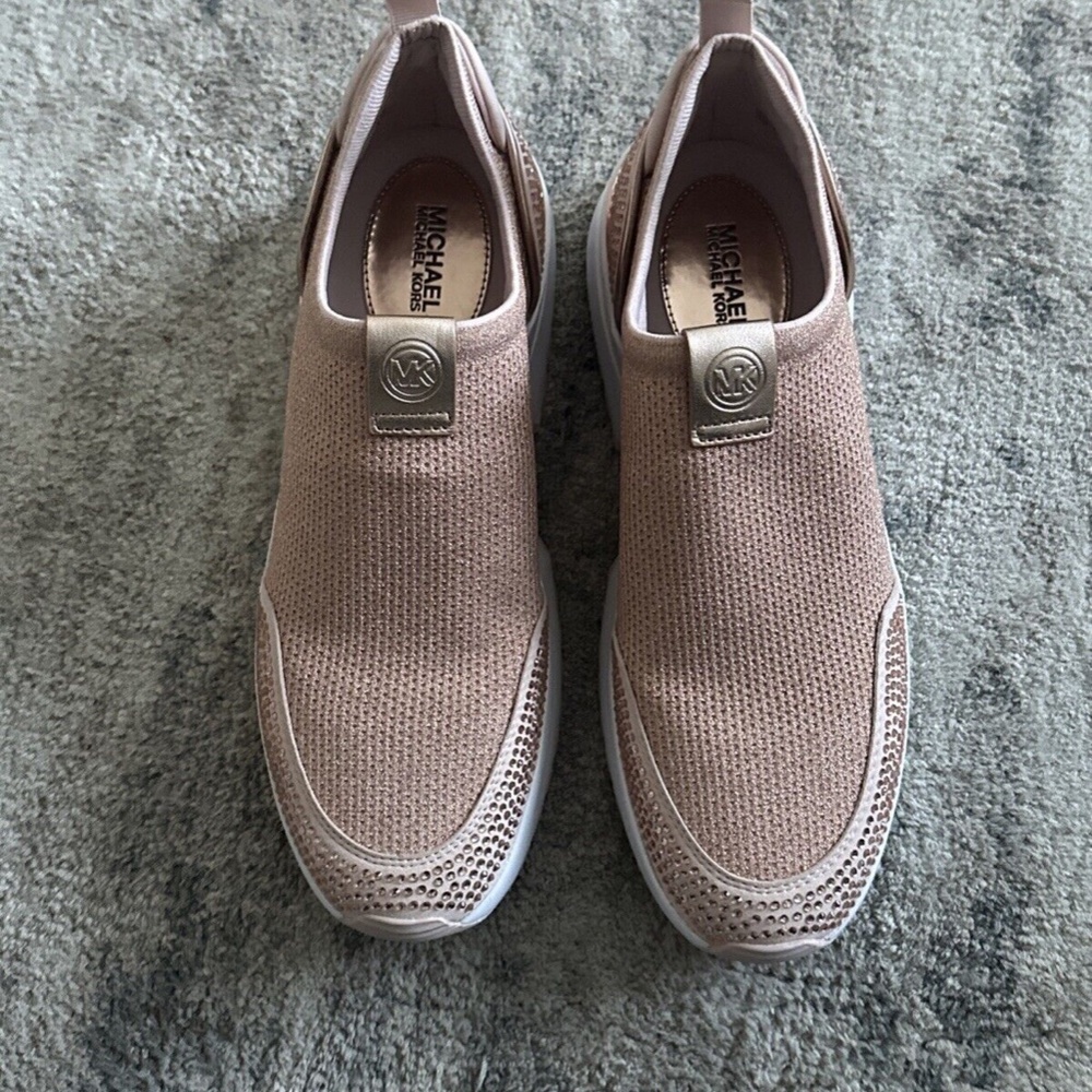 Michae Kors Powder Blush Muse Slip On Sneaker - Picture 2 of 7